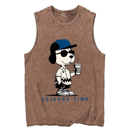Tokyocanvas Dodger Dog Vintage Japanese Washed Tank