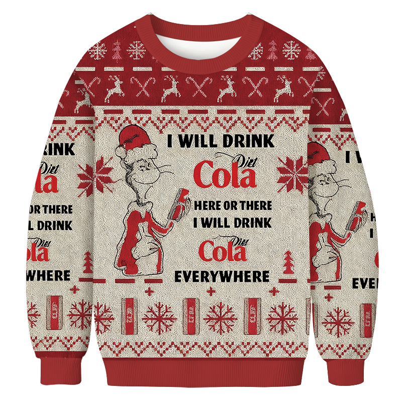 Tokyocanvas I Will Drink Christmas Ugly Sweatshirt