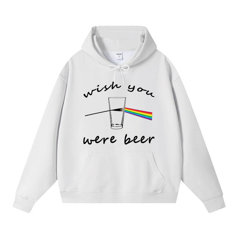 Tokyocanvas Wish You Were Beer Fleece Lined Hoodie