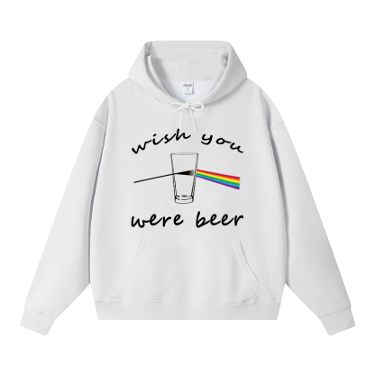 Tokyocanvas Wish You Were Beer Fleece Lined Hoodie