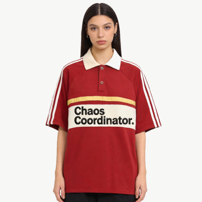 Tokyocanvas Chaos Coordinator Polo Embroidered T-Shirt