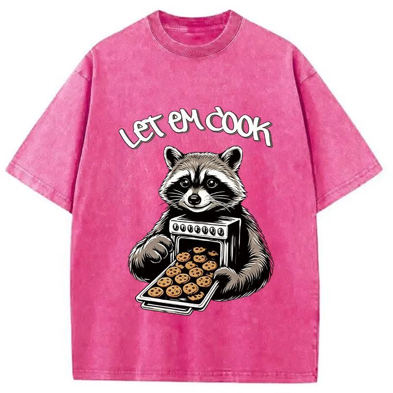 Tokyocanvas Let Em Cook Raccoon Washed T-Shirt