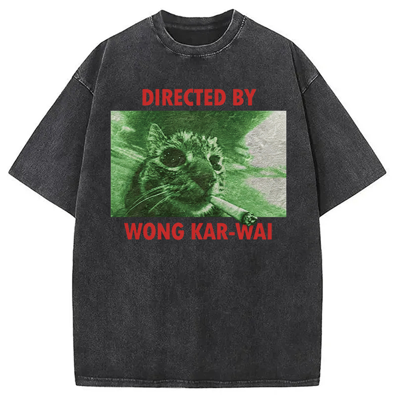 Tokyocanvas Wong Kar-Wai Cat Washed T-Shirt