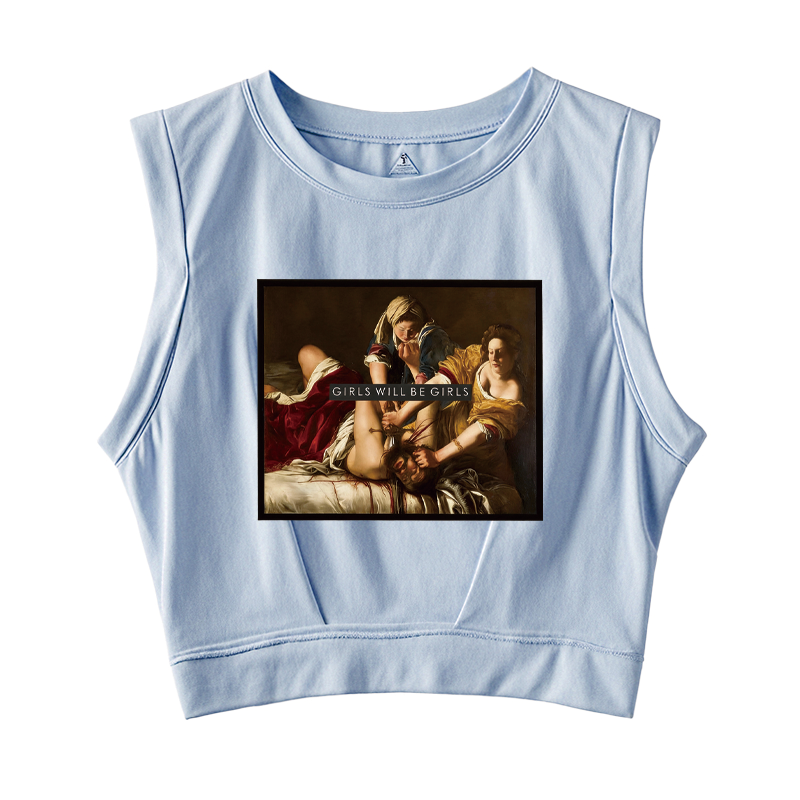 Tokyocanvas Girls Will Be Girls Sleeveless Crop Top