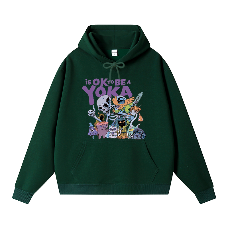 Tokyocanvas It's Ok To Be A Yokai Fleece Lined Hoodie