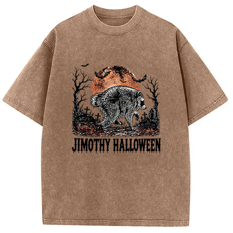 Tokyocanvas Jimothy Raccoon Washed T-Shirt