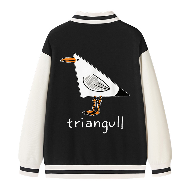 Tokyocanvas Triangull Triangle Seagull Bird Varsity Jacket
