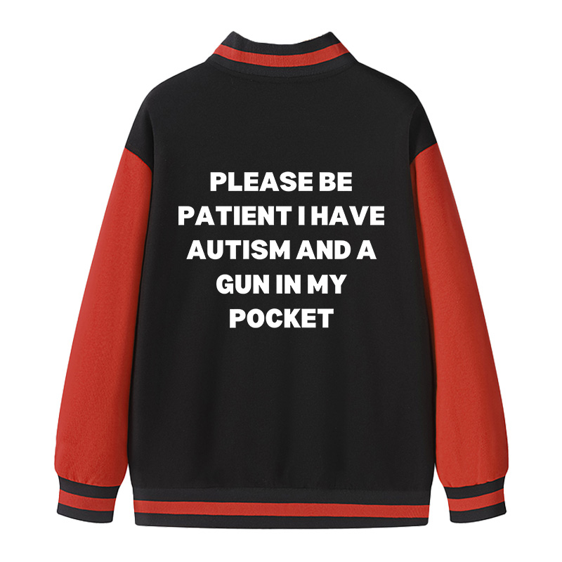 Tokyocanvas A Gun in My Pocket Varsity Jacket