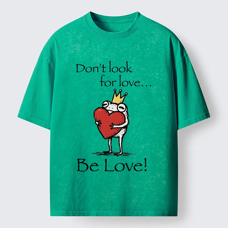 Tokyocanvas Inner Love Frog Art Washed T-Shirt