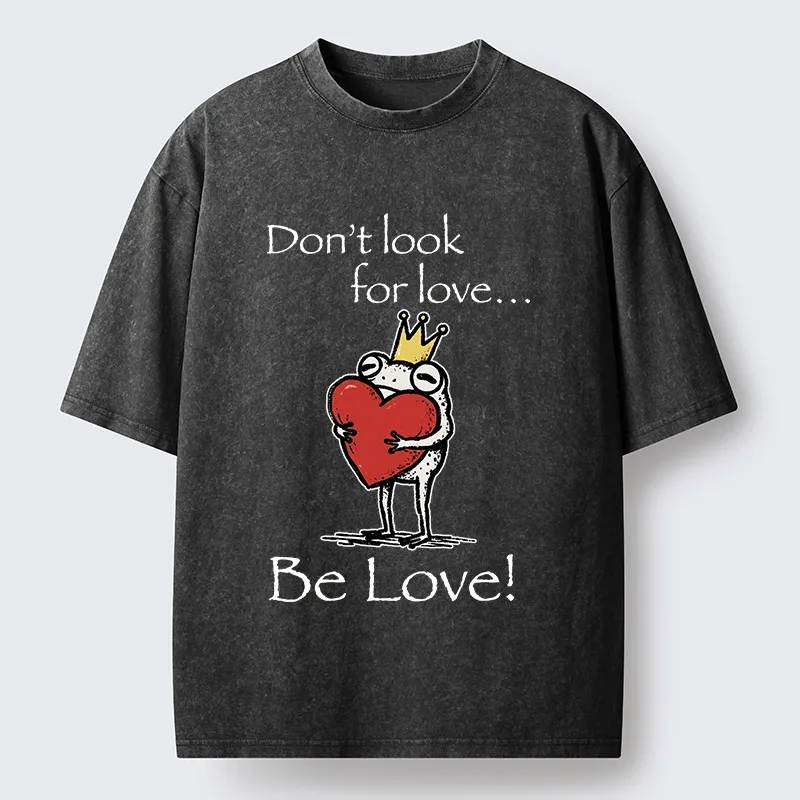 Tokyocanvas Inner Love Frog Art Washed T-Shirt
