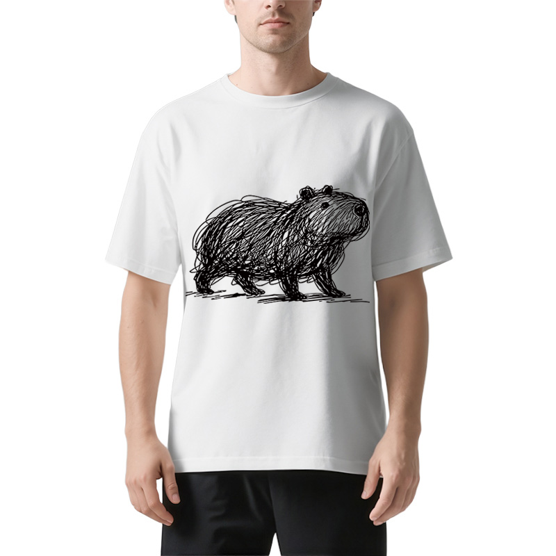 Tokyocanvas Minimalist Capybara Classic T-Shirt