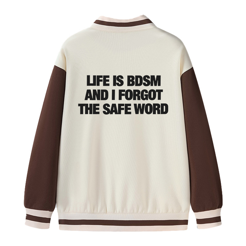 Tokyocanvas Life Is BDSM Varsity Jacket