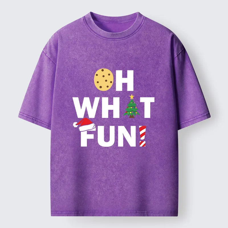 Tokyocanvas Christmas Funny Season Vibe Washed T-Shirt
