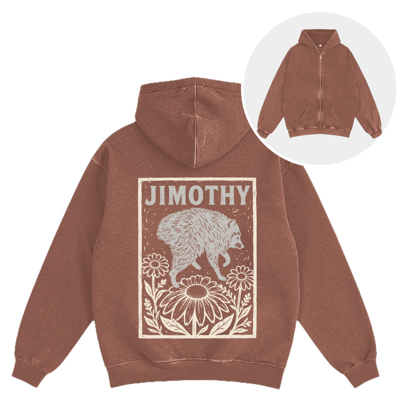 Tokyocanvas Jimothy Washed Zip Hoodie