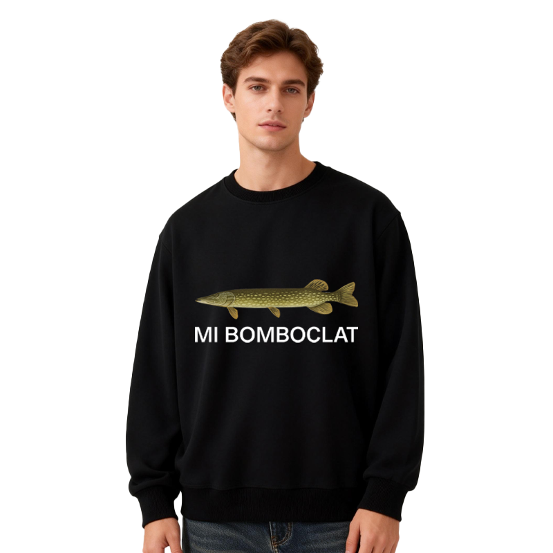 Tokyocanvas Mi Bomboclat Fish Meme Classic Sweatshirt