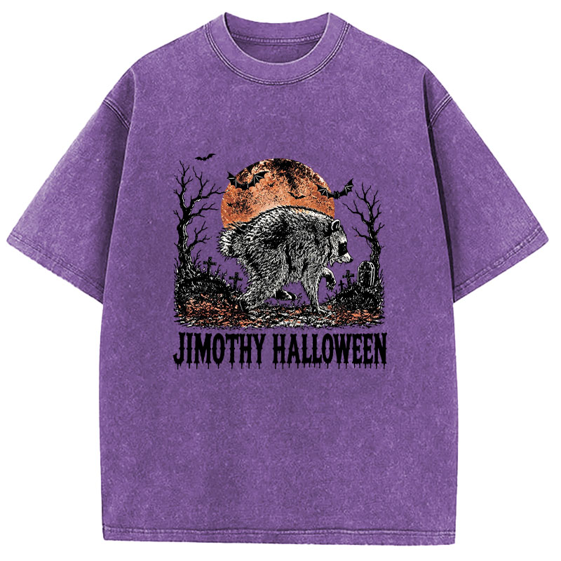 Tokyocanvas Jimothy Raccoon Washed T-Shirt