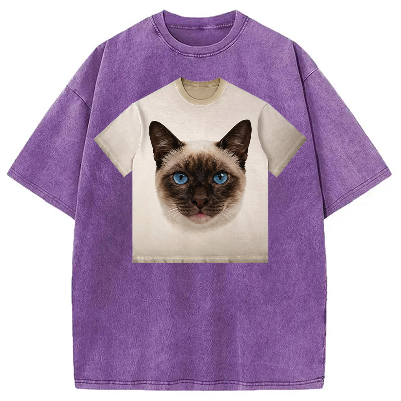 Tokyocanvas Coffee Cat Shirt Of Washed T-Shirt