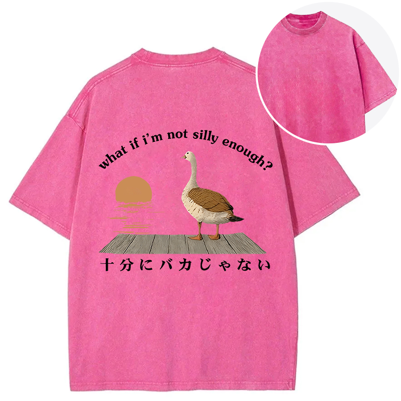 Tokyocanvas What If I'm Not Silly Enough Back Washed T-Shirt