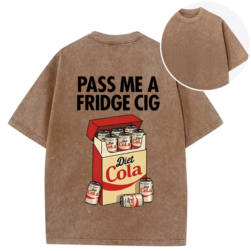 Tokyocanvas Diet Cola Cigarette Pack Back Washed T-Shirt