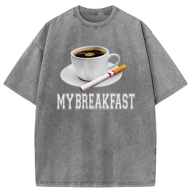 Tokyocanvas Breakfast Coffee Washed T-Shirt