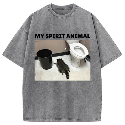 Tokyocanvas My Spirit Animal Washed T-Shirt