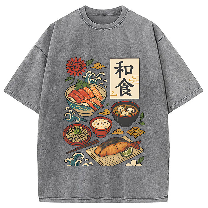 Tokyocanvas Japanese Cuisine Washed T-Shirt