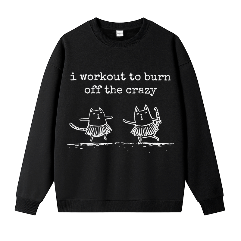 Tokyocanvas Hula Away Crazy Fleece Lined Sweatshirt