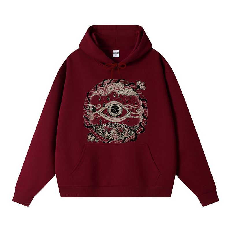Tokyocanvas Zen Eye Fleece Lined Hoodie
