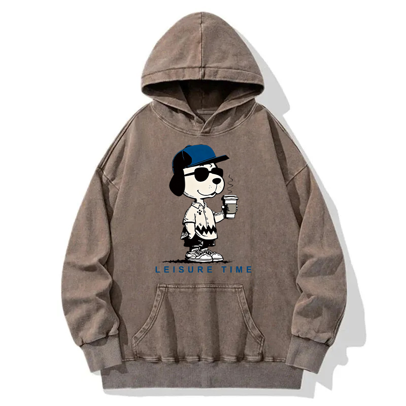 Tokyocanvas Dodger Dog Vintage Japanese Washed Hoodie