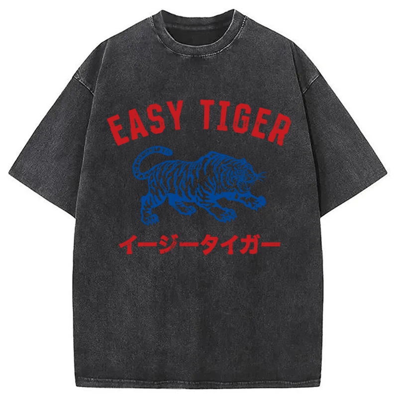 Tokyocanvas Easy Tiger Washed T-Shirt