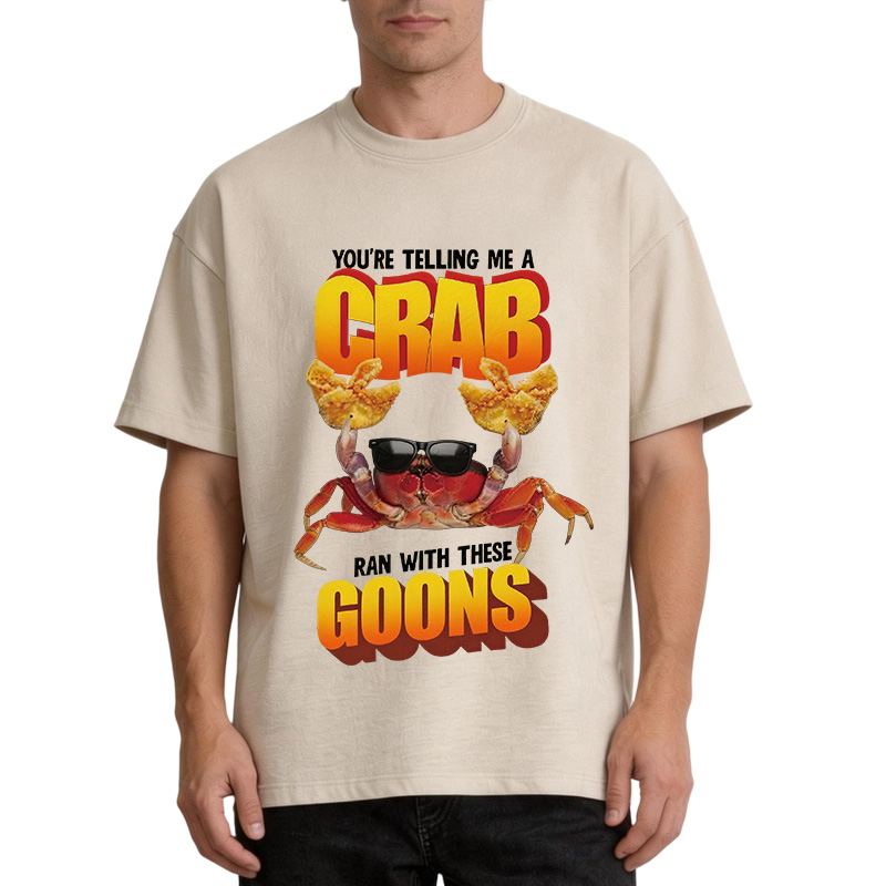 Tokyocanvas A Crab Ran With These Goons Washed T-Shirt
