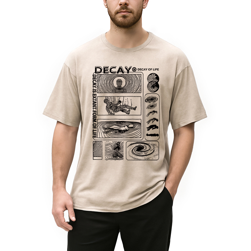 Tokyocanvas Decay Of Life Washed T-Shirt