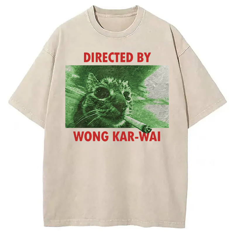 Tokyocanvas Wong Kar-Wai Cat Washed T-Shirt