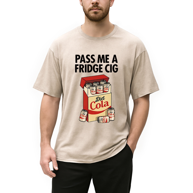 Tokyocanvas Diet Cola Cigarette Pack Washed T-Shirt