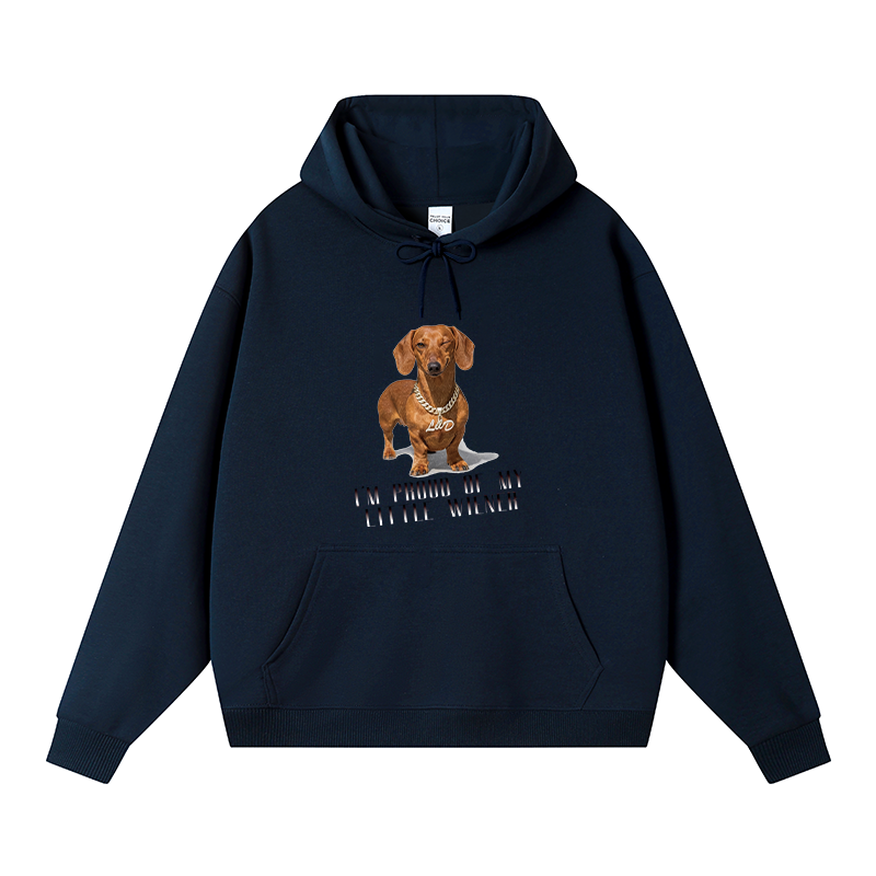 Tokyocanvas Little Wiener Fleece Lined Hoodie