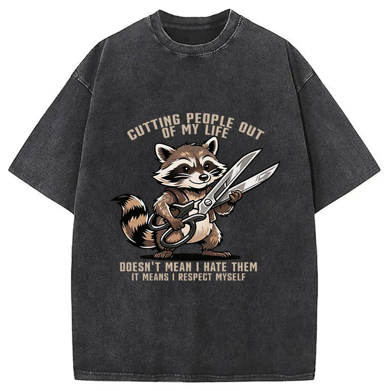 Tokyocanvas Cutting People out of My Life Washed T-Shirt