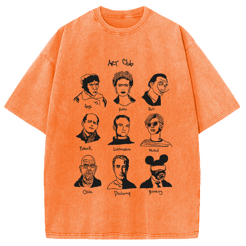 Tokyocanvas Famous Artists Club Washed T-Shirt