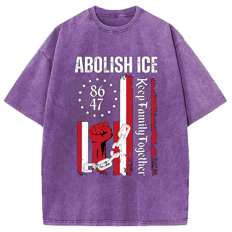 Tokyocanvas Abolish Ice Meme Washed T-Shirt