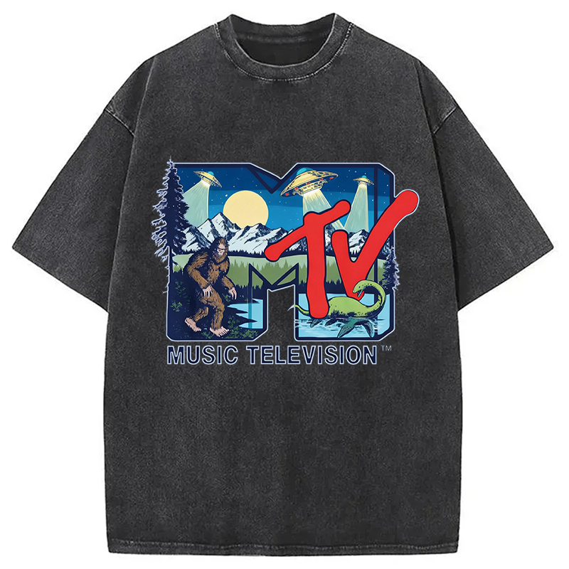 Tokyocanvas Cryptid MTV Washed T-Shirt
