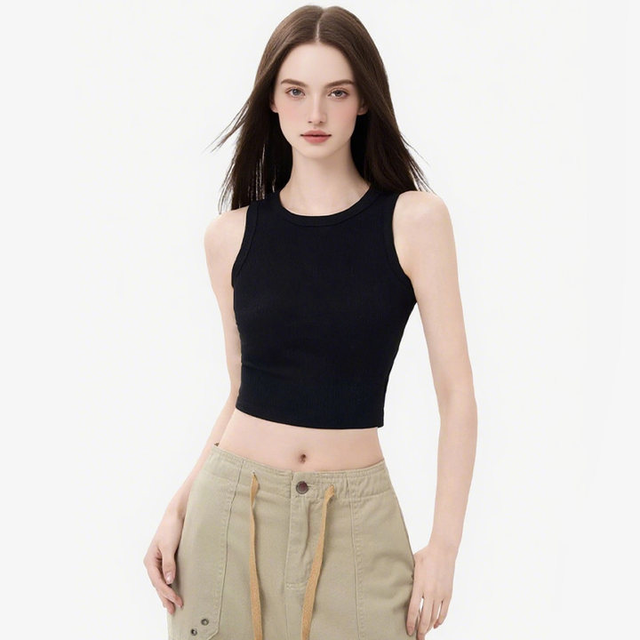 Tokyocanvas Gemini Zodiac Crew Neck Crop Top