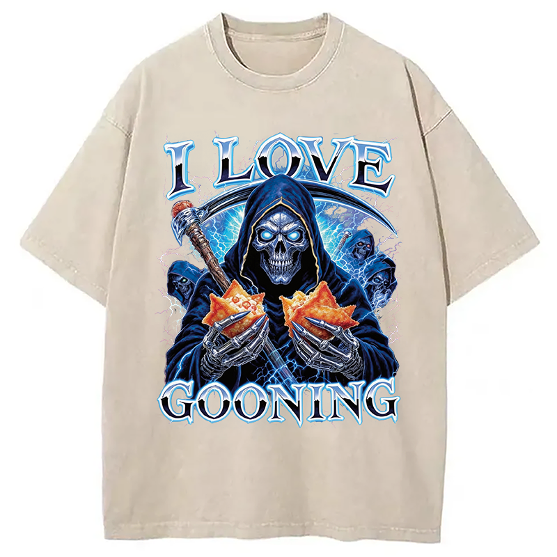 Tokyocanvas I Love Gooning Washed T-Shirt