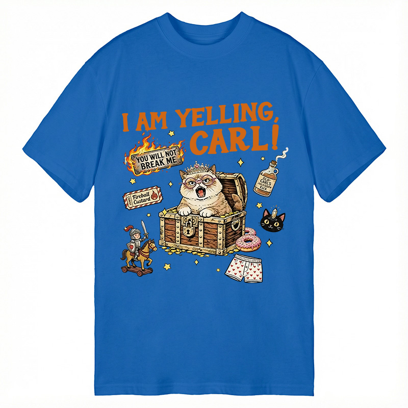 Tokyocanvas I am Yelling Carl Funny Cat Meme Classic T-Shirt