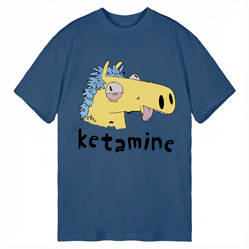 Tokyocanvas Funny Ketamine Silly Horse Classic T-Shirt