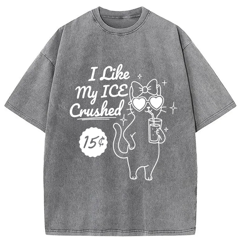 Tokyocanvas I Like My ICE Crushed Washed T-Shirt
