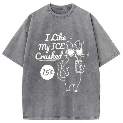 Tokyocanvas I Like My ICE Crushed Washed T-Shirt