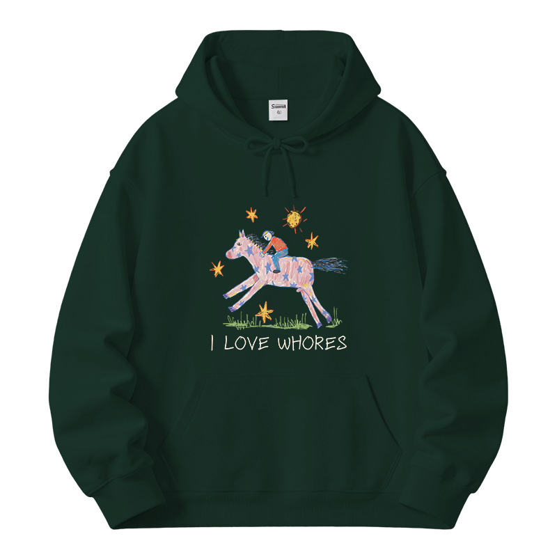 Tokyocanvas I Love Whores Fleece Lined Hoodie