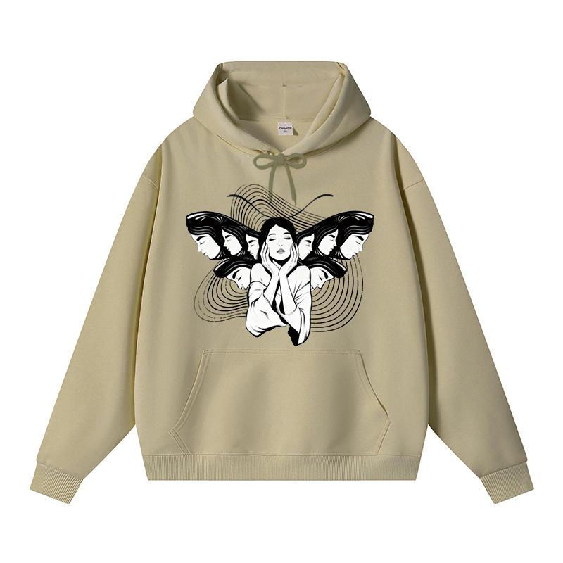 Tokyocanvas Echoes Of Self Fleece Lined Hoodie
