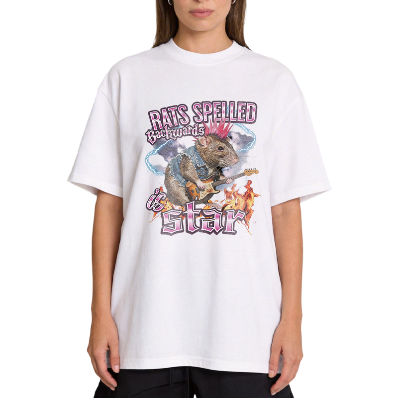 Tokyocanvas Rats Spelled Backwards Is Star Classic T-Shirt