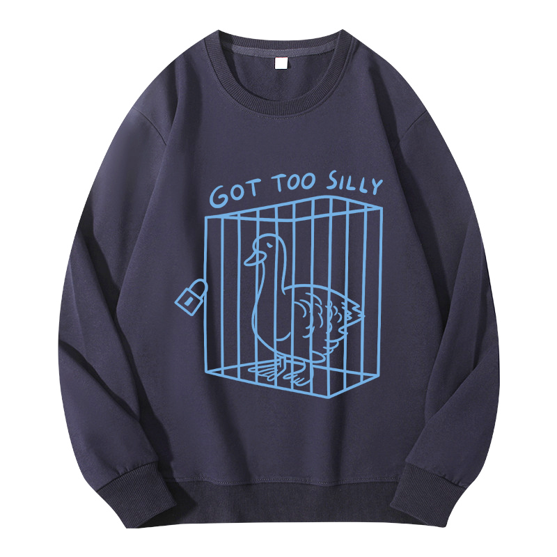 Tokyocanvas Got too silly Funny Classic Sweatshirt