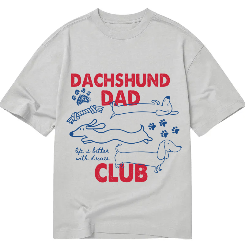 Tokyocanvas Dachshund Dad Club Classic T-Shirt
